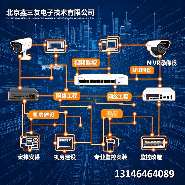 北京监控安装怎么做？视频监控系统搭建要点-鑫三友